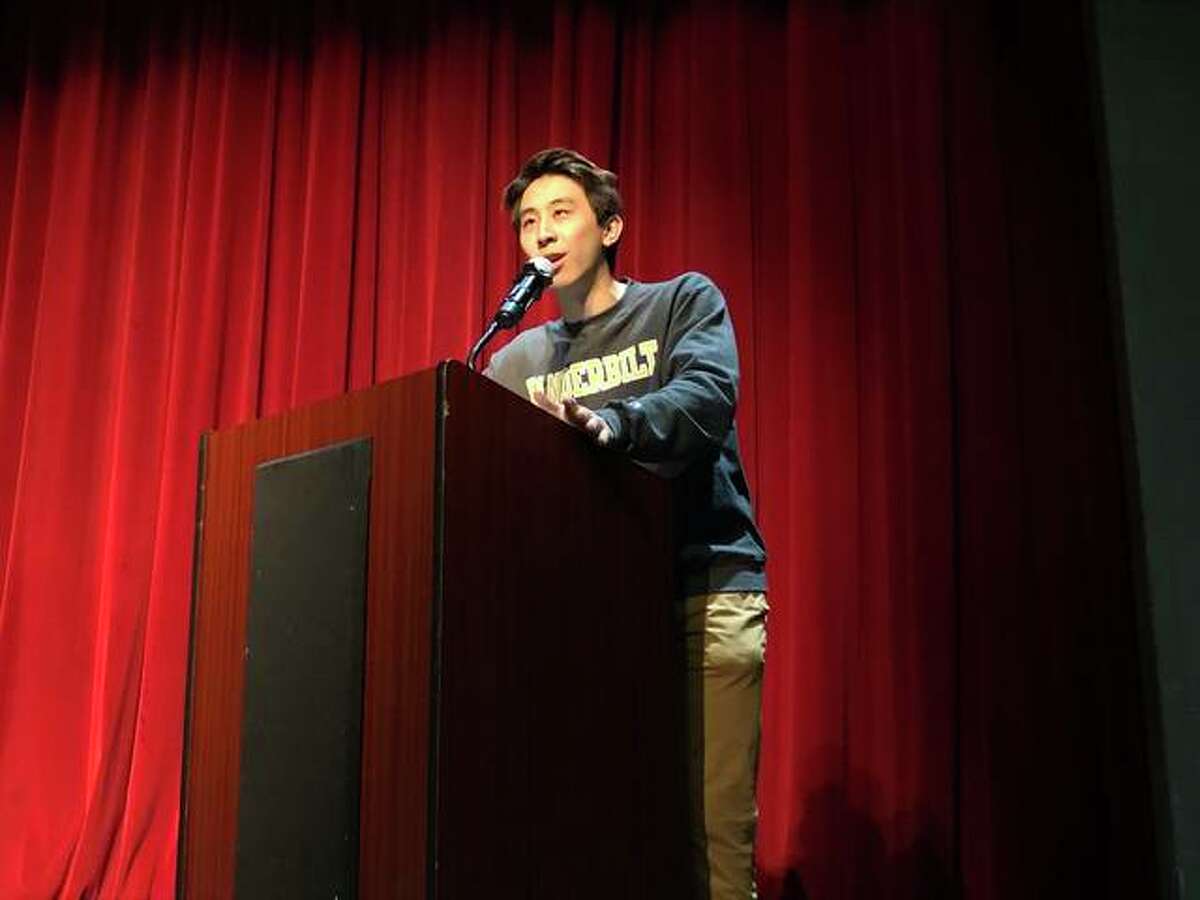 President of the EHS Class of 2019, Joey Lu, led the EHS Academic Signing Day last week.