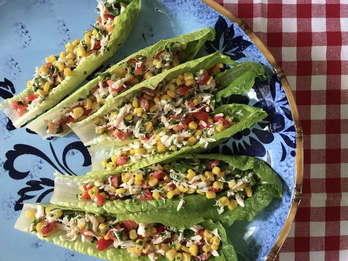 Recipe Lemony CrabCorn Lettuce Cups