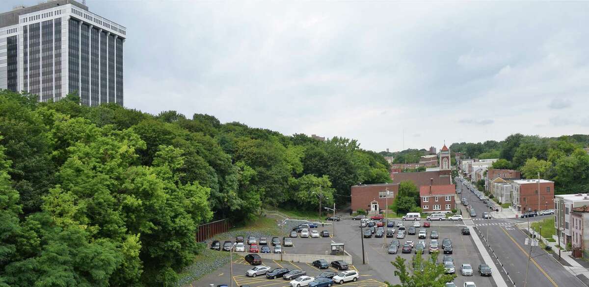 A view of Sheridan Hollow from the Sheridan Hollow Parking Garage Tuesday August 15, 2017 in Albany, NY. (John Carl D'Annibale / Times Union)
