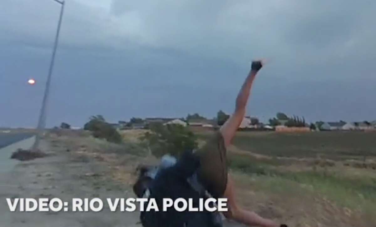 The Rio Vista Police Department released eight body camera videos Tuesday that captured a traffic stop during which a 31-year-old woman was body slammed by an officer.