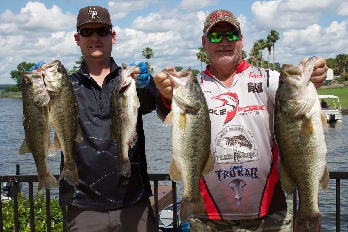 Tim and Evan Carlson came in third place in the CONROEBASS Weekend Series Championship with a stringer weight of 20.45 pounds.