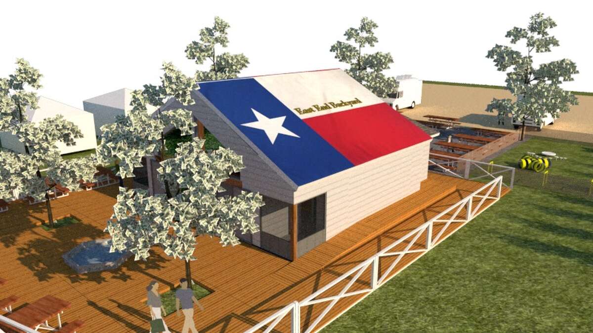 Rendering of East End Backyard, a casual new neighborhood bar called East End Backyard at 1105 Sampson in the EaDo neighborhood. The bar is a project from former Houston Dynamo star Brian Ching who last year opened Pitch 25 in EaDo.