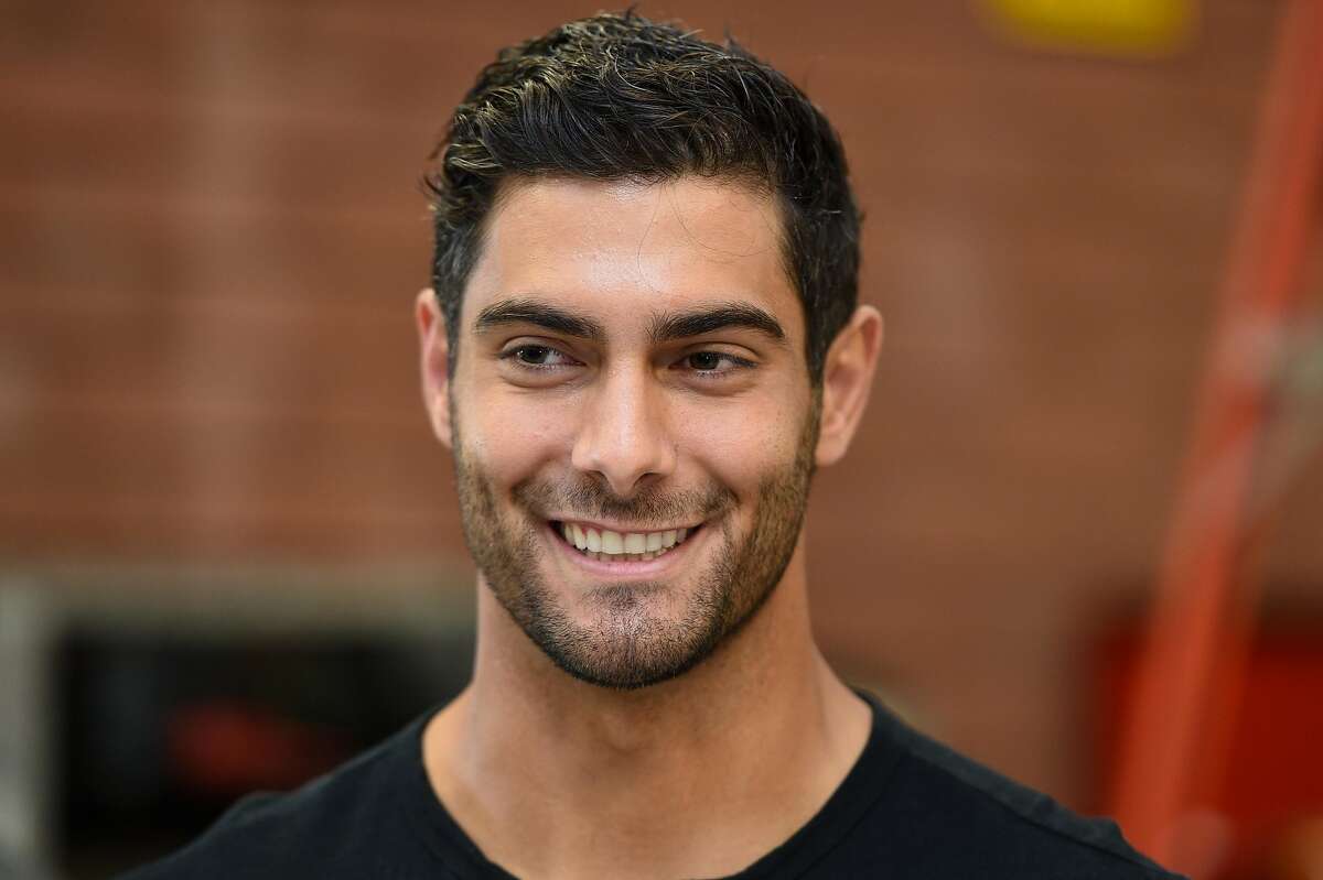 Click through the slideshow to see some of the things Jimmy Garoppolo did during the 2019 offseason.
