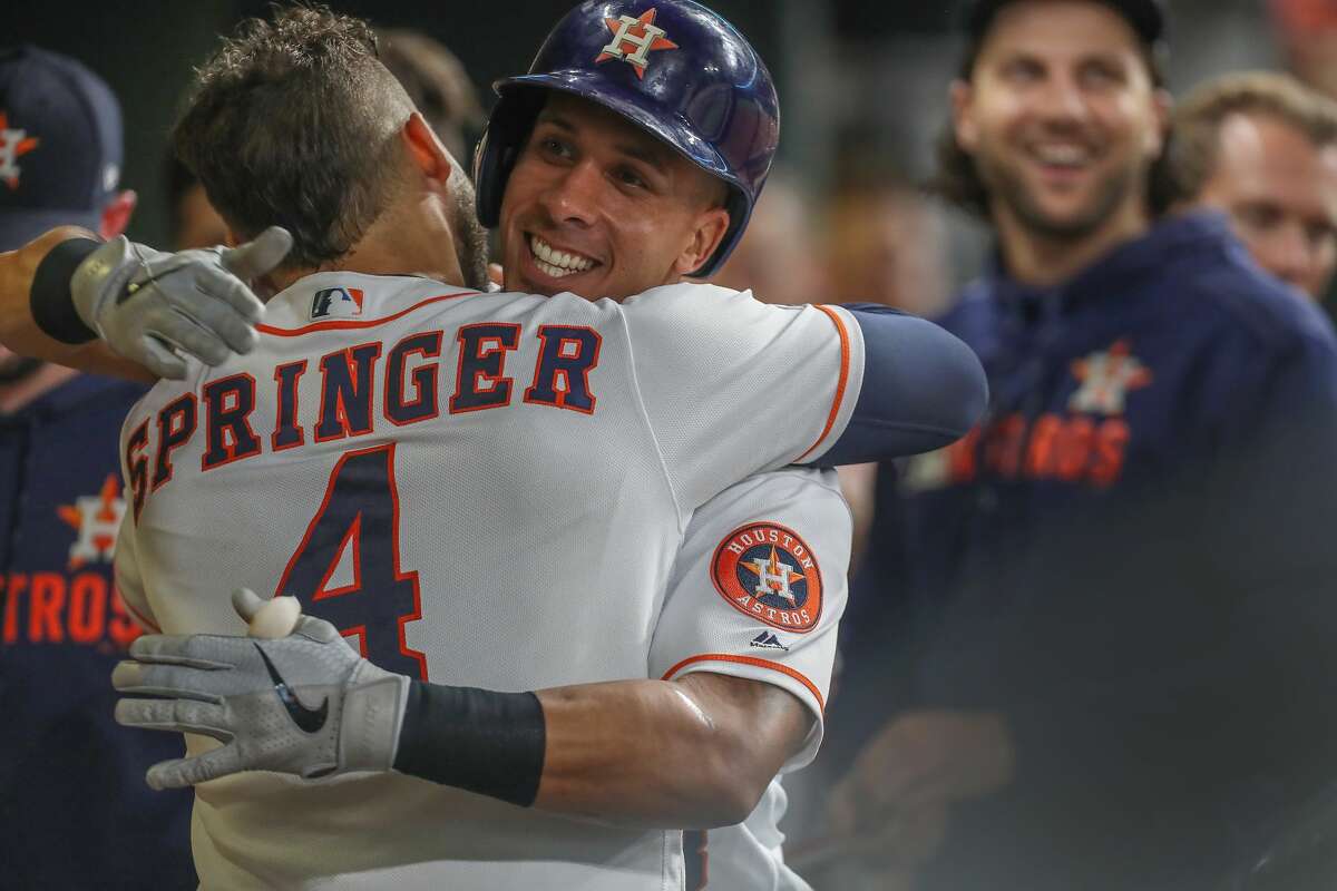 Mickey Michael Brantley: Astros fans gushing over Michael Brantley working  with dad Mickey during batting practice - This what it's all about!