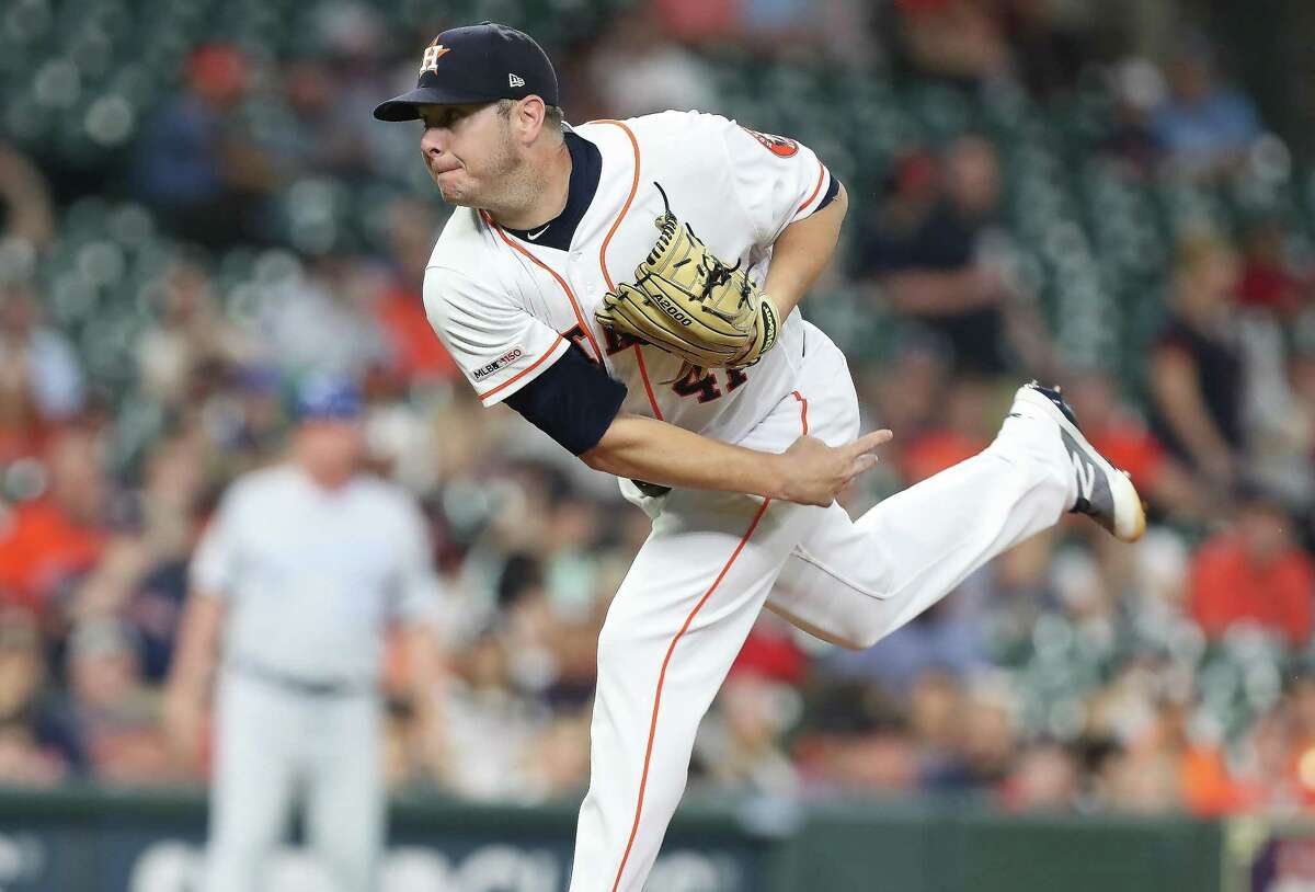 Working from a windup for the first time this season, Astros pitcher Brad Peacock had his best start of the year, striking out 12 in seven scoreless innings.