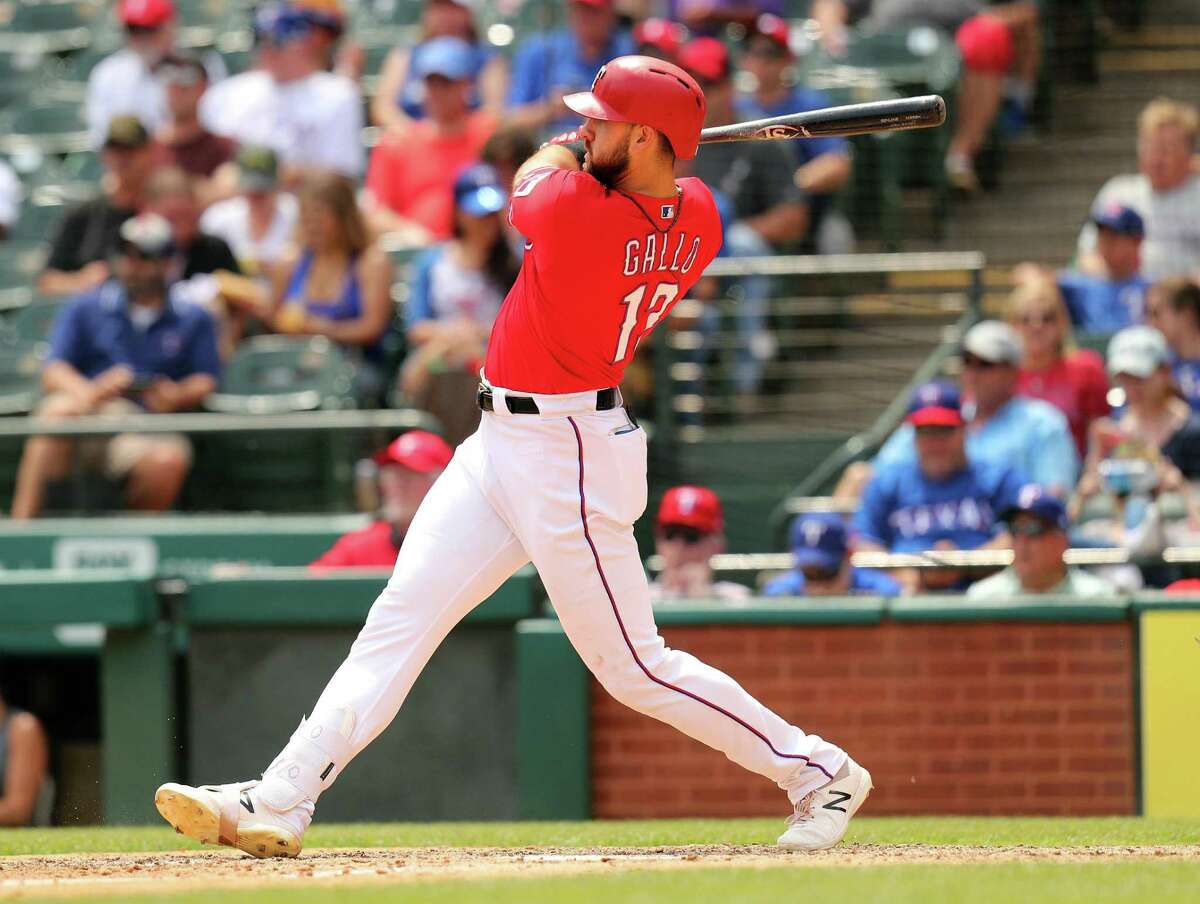 Rangers slugger Joey Gallo brings a .274/.426/.679 slash line and 12 home runs into the four-game series with the Astros.