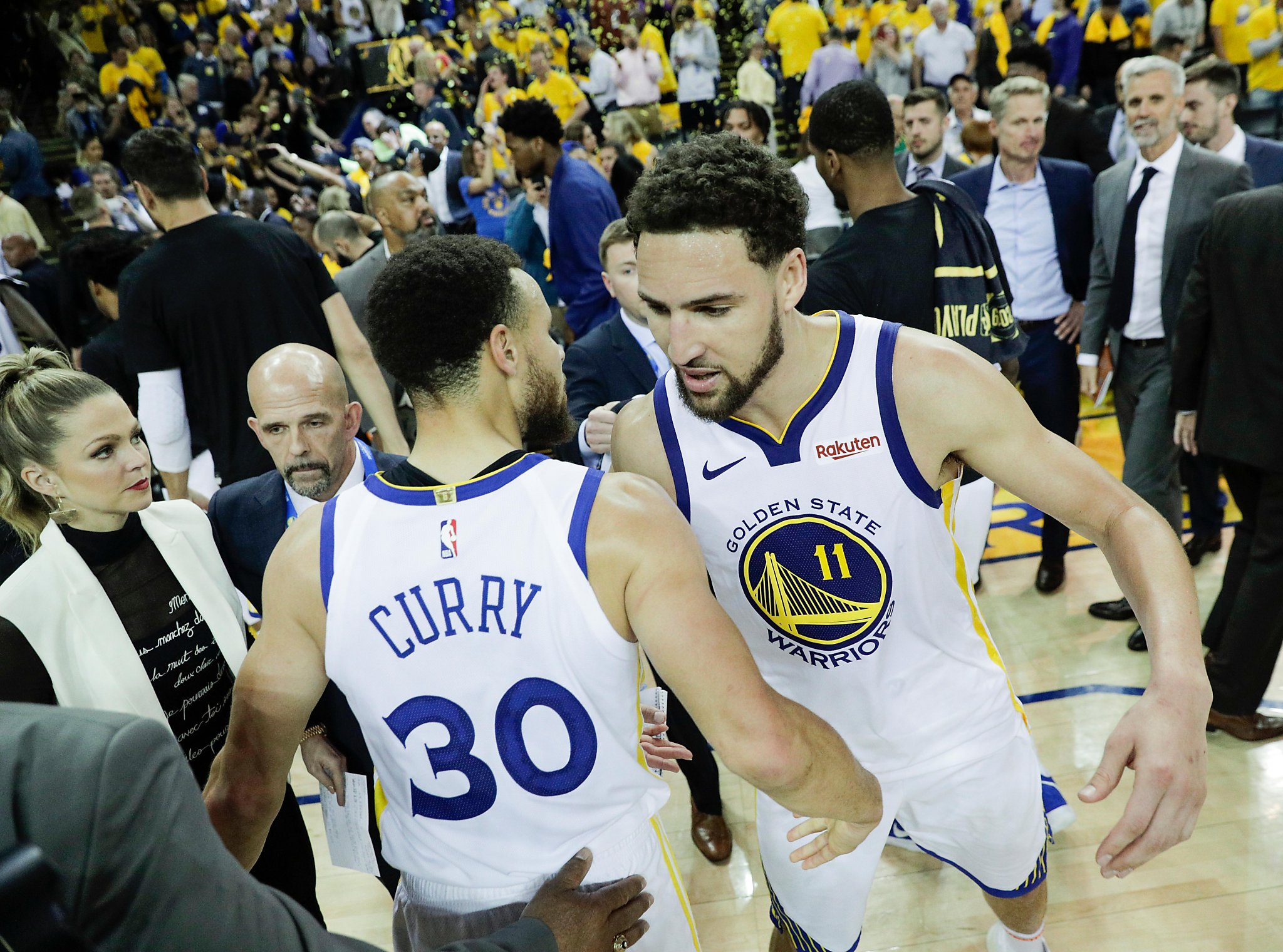 Steph Curry, Klay Thompson on whether Kevin Durant is Splash Brother