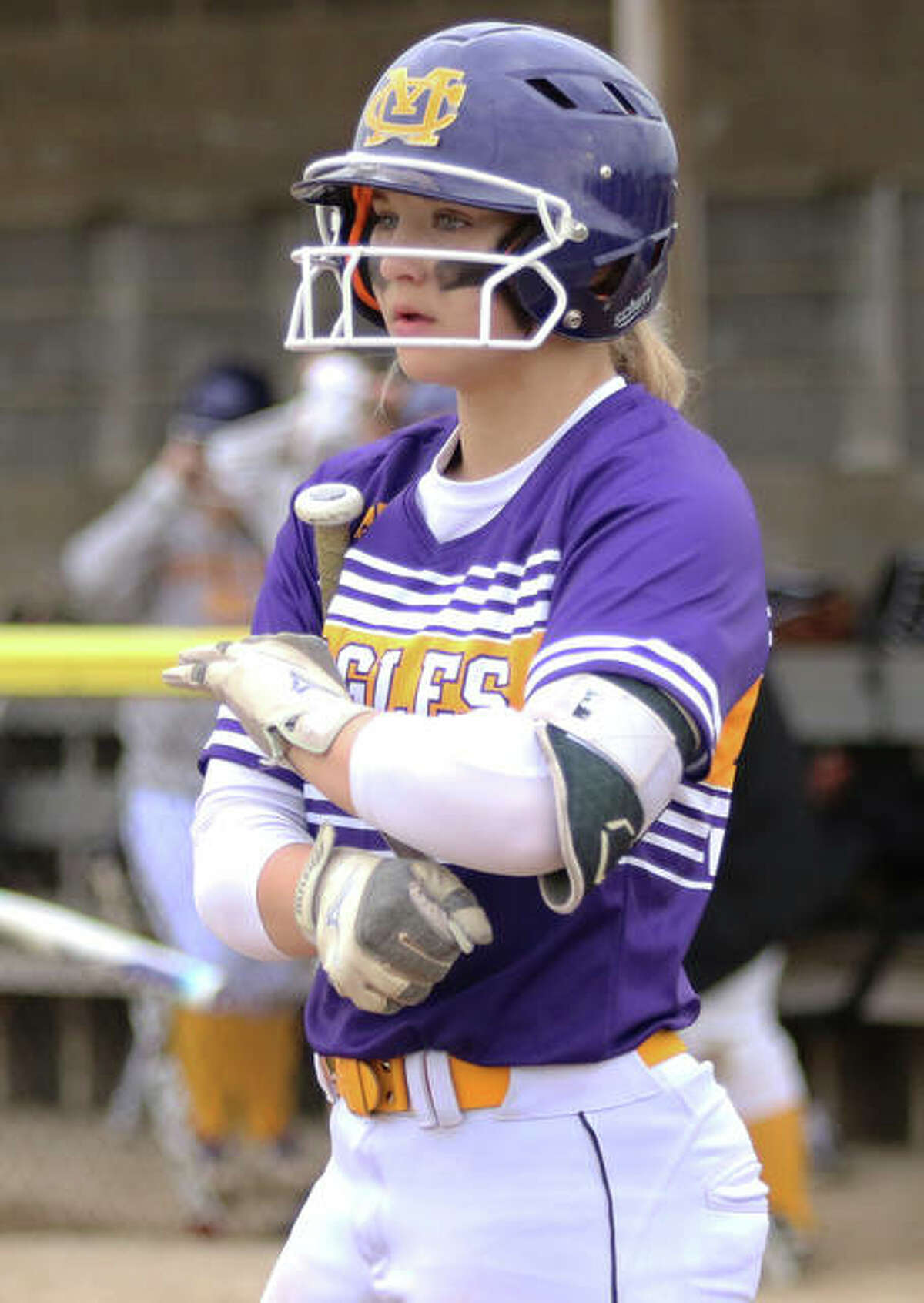 CM’s Jenna Christeson had four hits in the Eagles’ MVC victory over Waterloo on Wednesday.