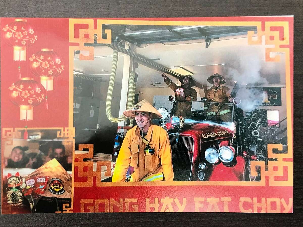 The Alameda County Fire Department is under investigation after sending a Lunar New Yard card depicting firefighters in bamboo hats and acting out racial stereotypes, officials said.