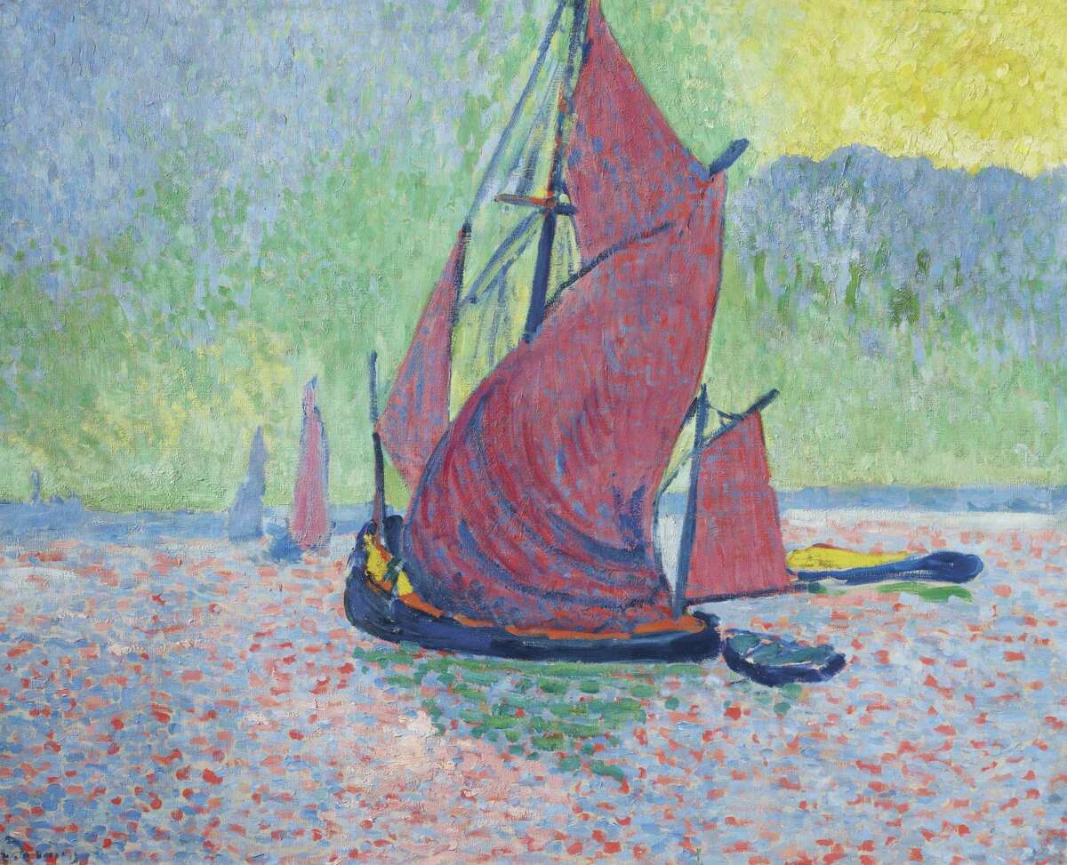 Andre Derain's "Les voiles rouges," painted in 1906, realized $6.8 million at the Christie’s sale Monday.