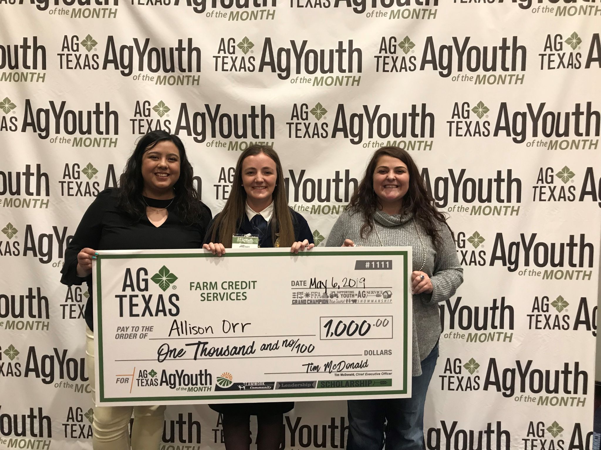 AgTexas Farm Credit recognizes AgYouth honorees