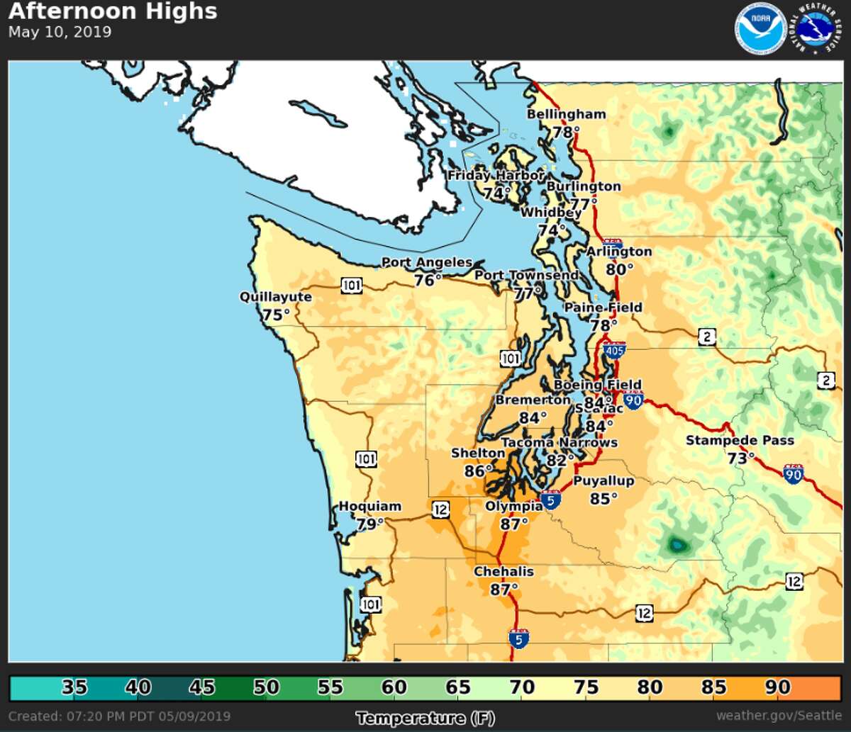 seattle weather 30 day forecast celsius
