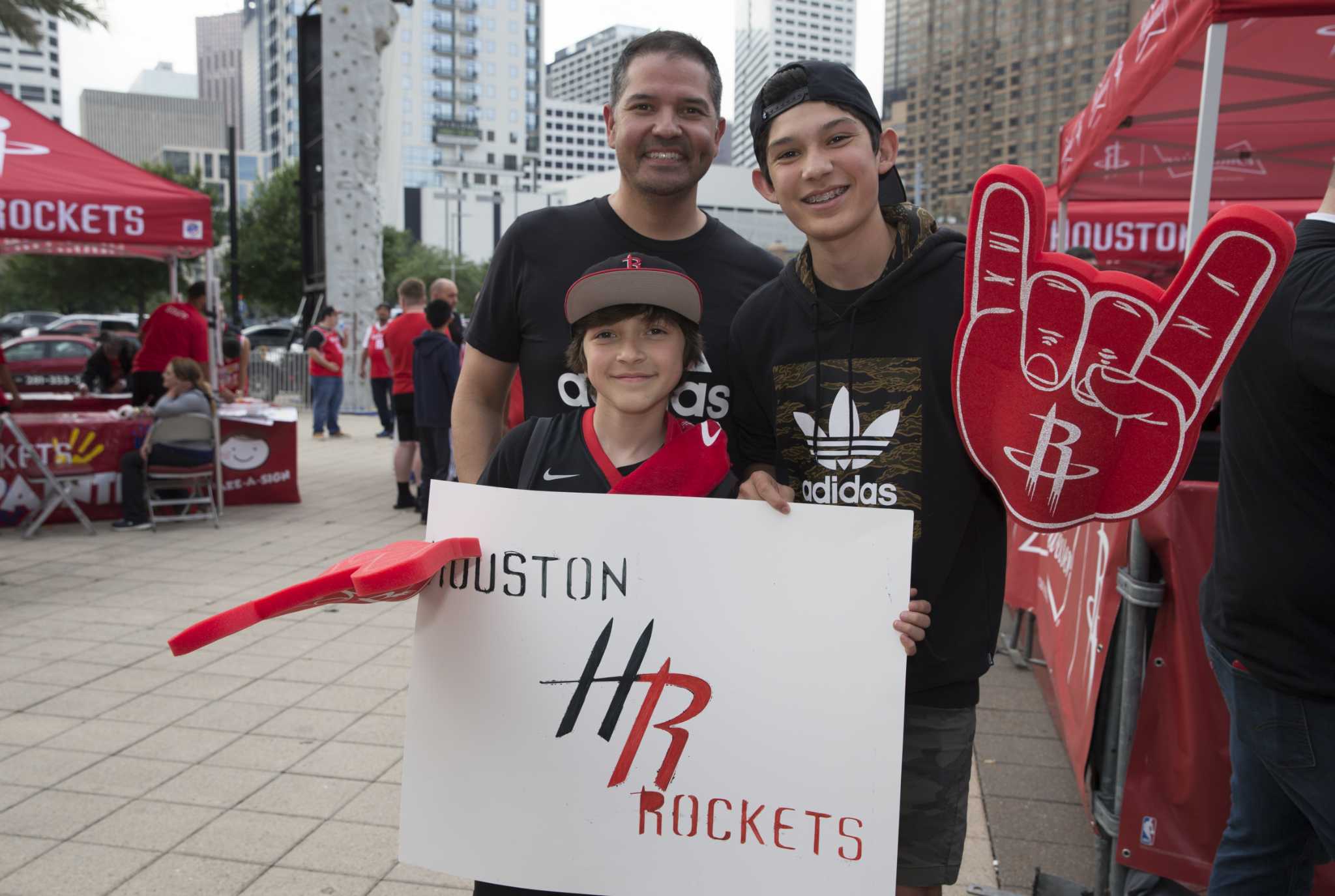 Rockets fans cheer on team in biggest game of season