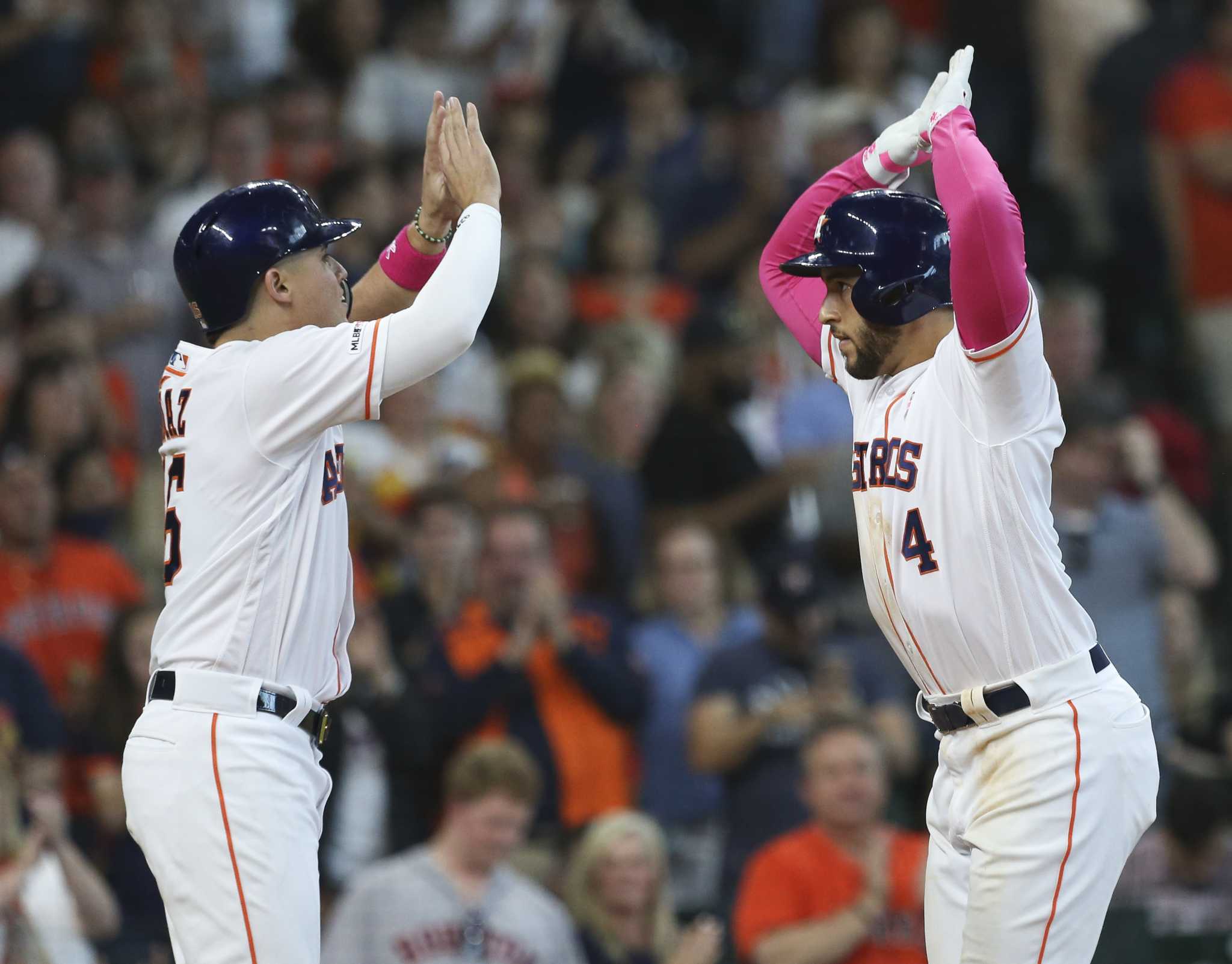 George Springer & Yuli Gurriel Houston Astros Yuli's