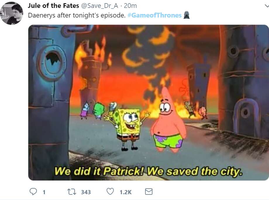 Memes Reactions To Game Of Thrones Season 8 Episode 5