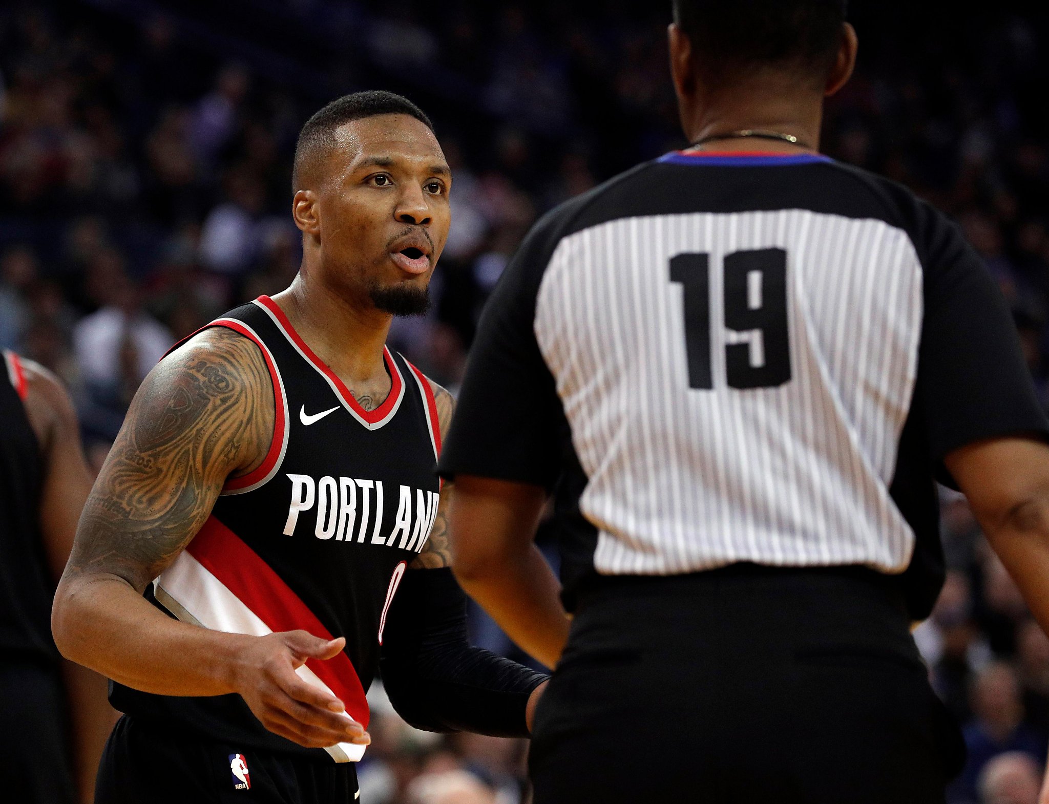 Oakland’s Damian Lillard eyes upset of Warriors as NBA’s final act at ...