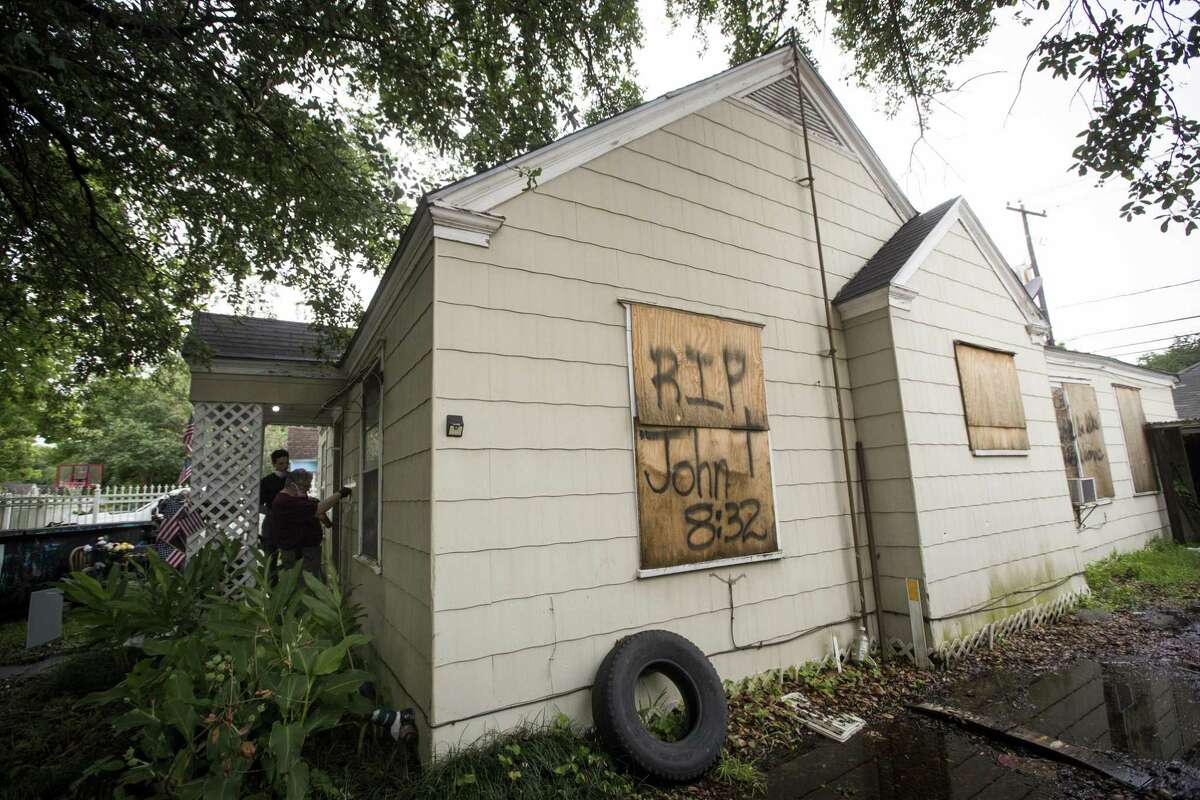 External view of 7815 Harding on Friday, May 10, 2019, in Houston. The home was the scene of a botched drug raid that took place on Jan. 28, 2019 and left the two homeowners dead and five police officers injured.