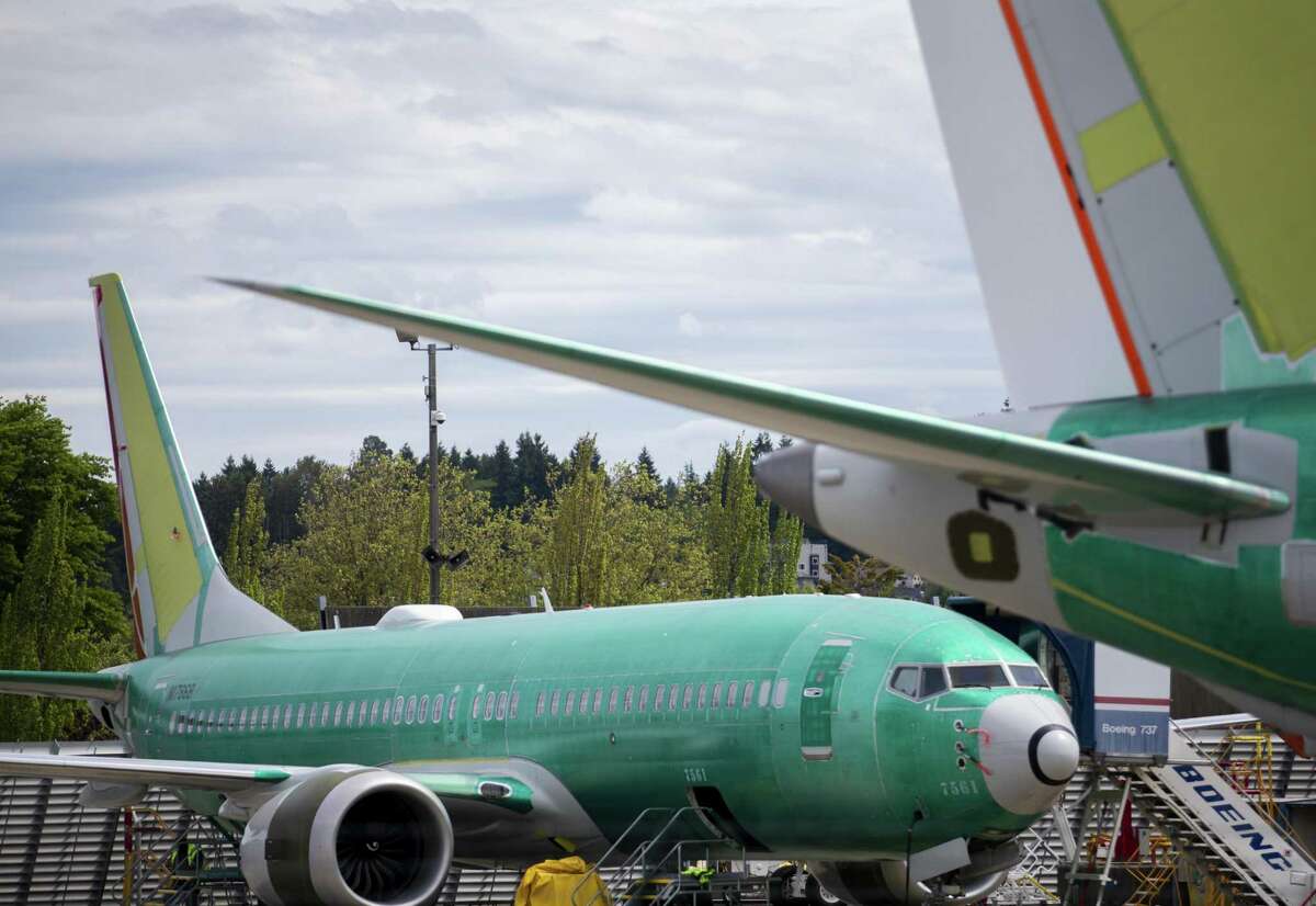 A Boeing 737 Max airplane at the Boeing factory in Renton, Wash., May 15, 2019.