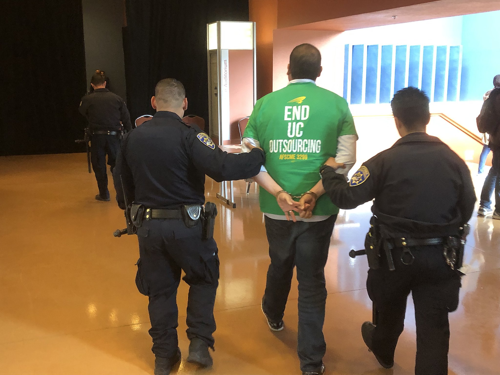 Ucsf Pd 12 protesters arrested at UC regents meeting in San Francisco