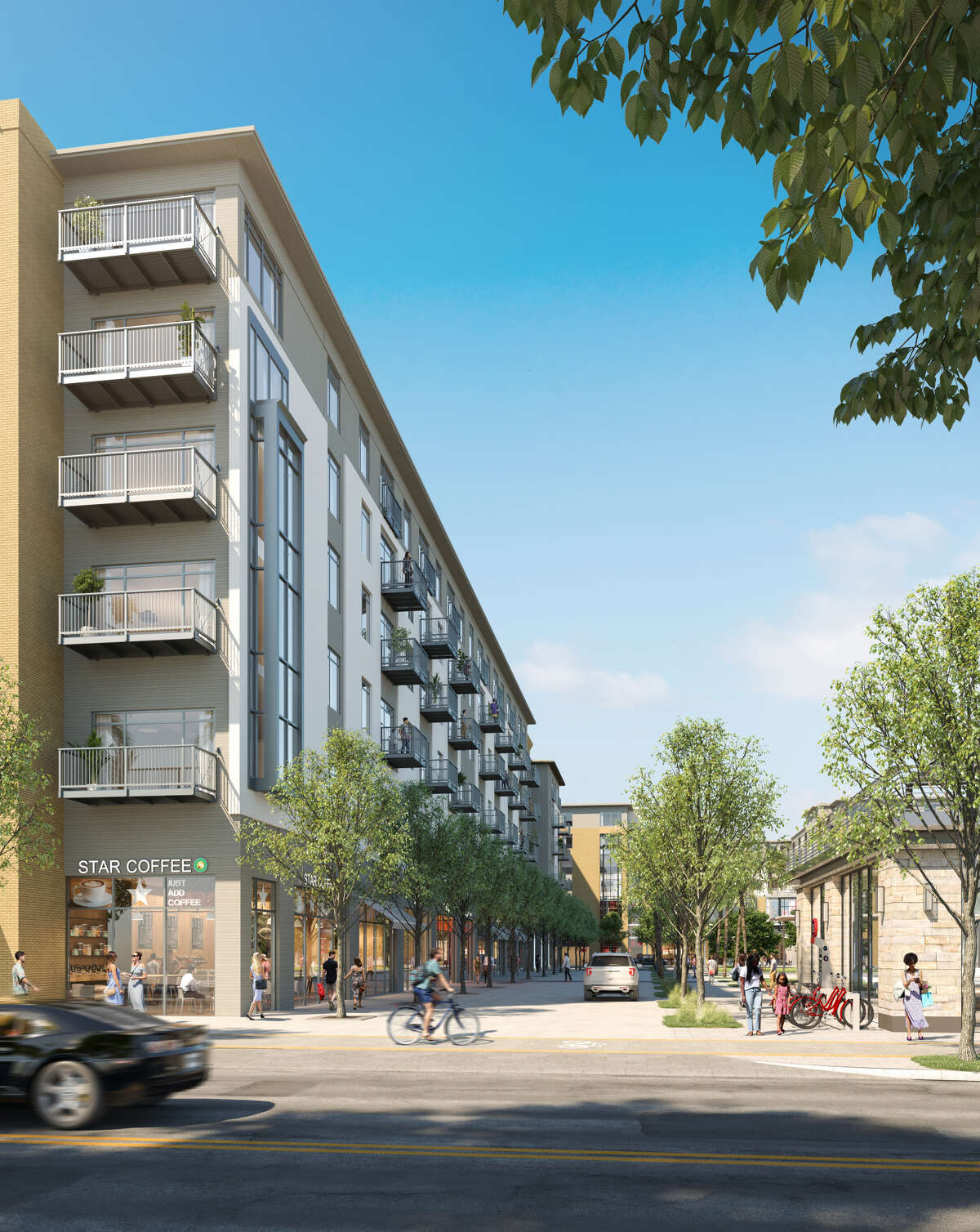 A new phase of Regent Square will include a 600-unit apartment complex and 50,000 square feet of retail space on eight acres at West Dallas and Dunlavy streets.
