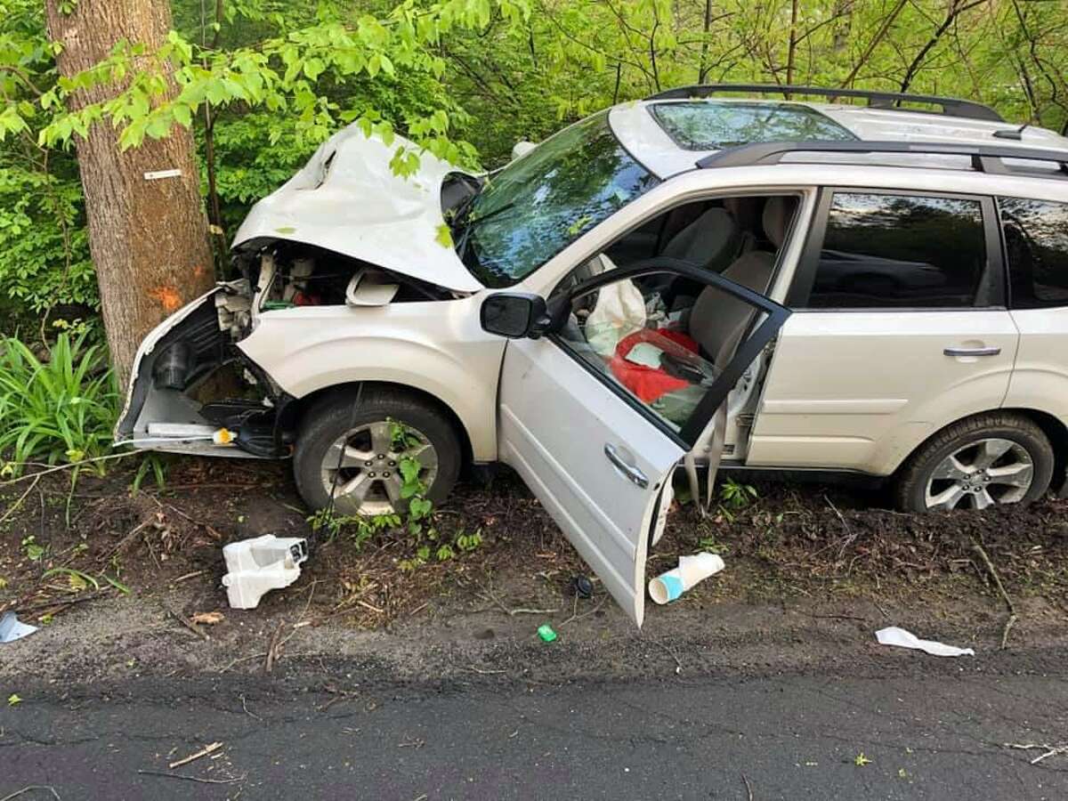 Driver ‘fine’ after Easton crash