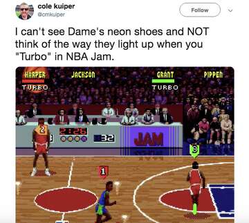 lillard neon green shoes