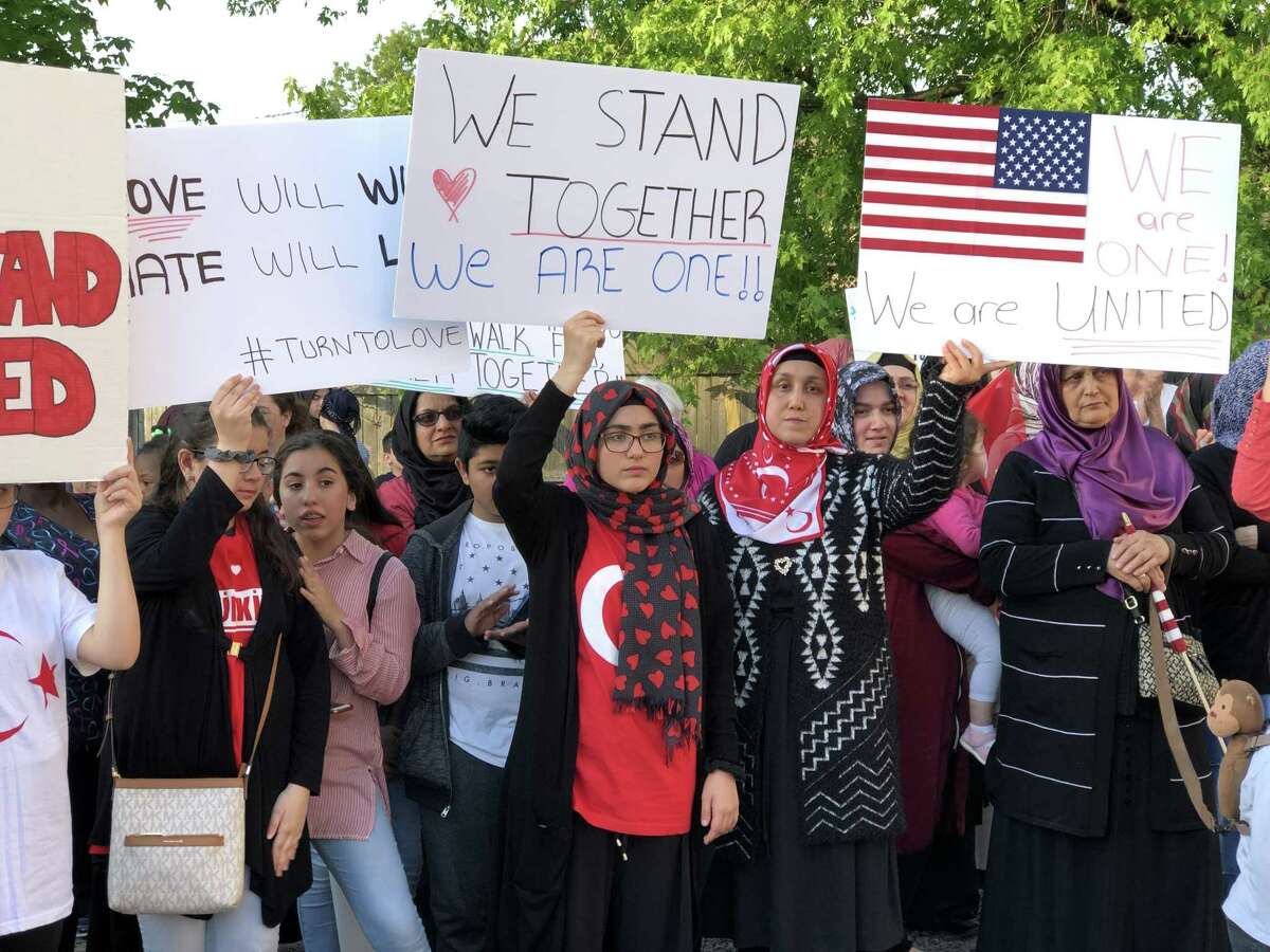 Residents gathered in solidarity Thursday as a vigil was following the recent fire at the Diyanet Mosque of New Haven, which officials said was intentionally set.