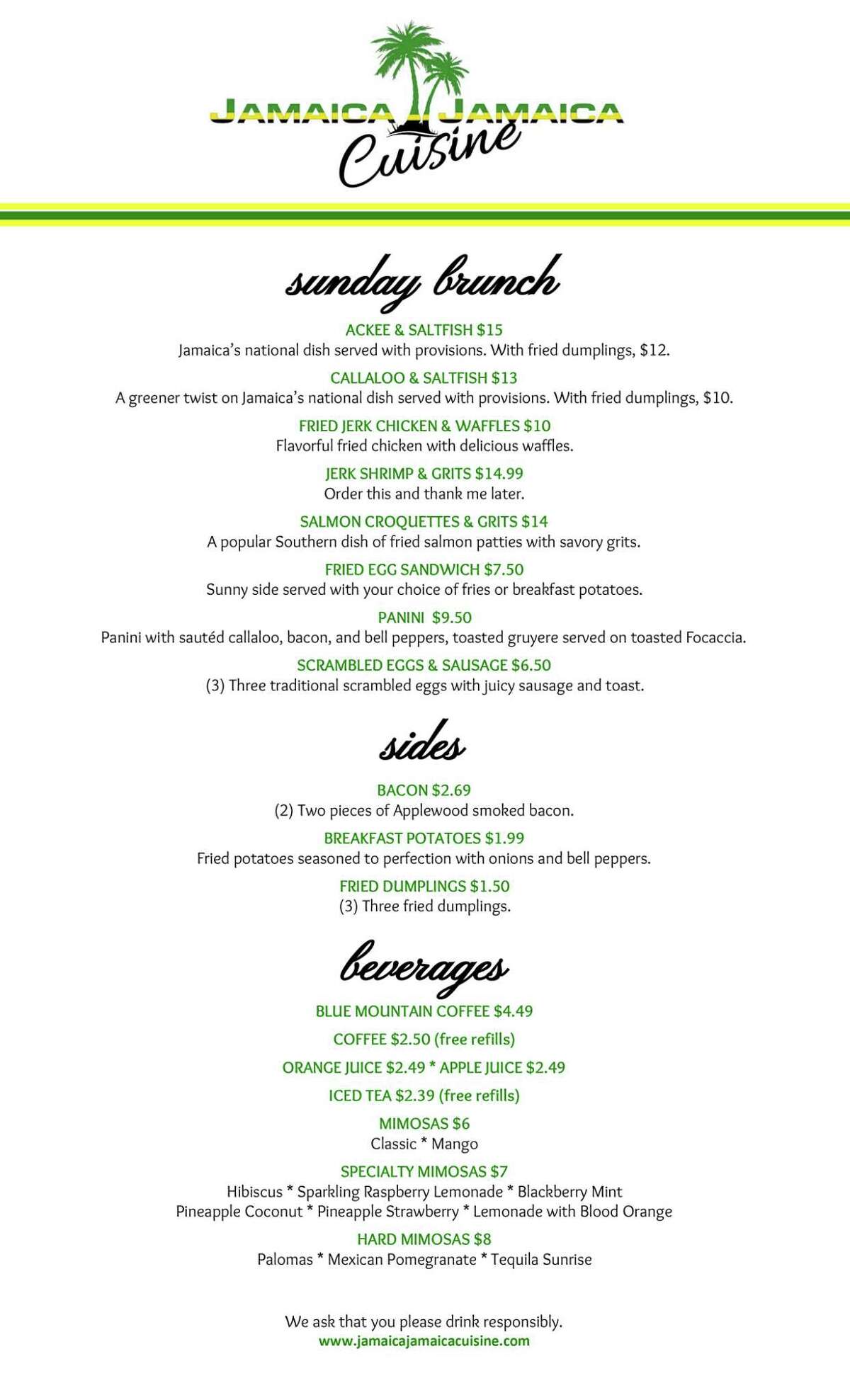 New Jamaican brunch coming to San Antonio at Jamaica Jamaica Cuisine on