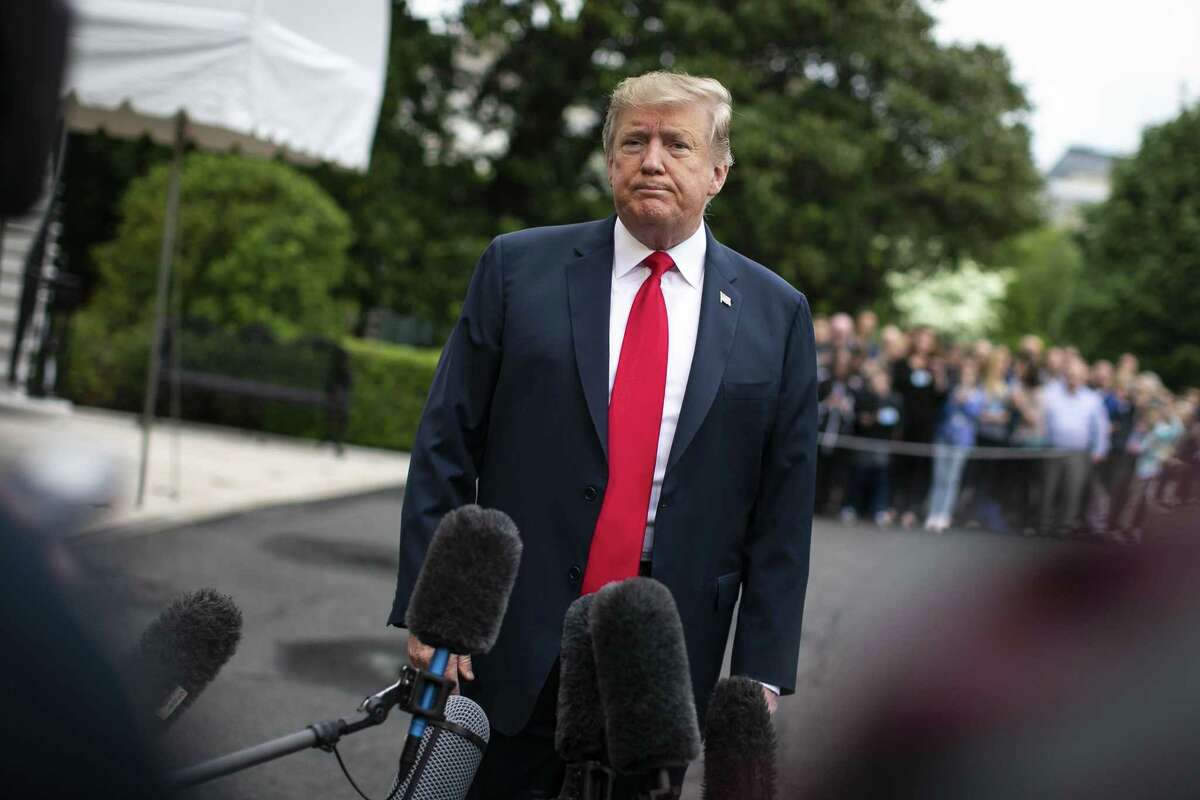 President Donald Trump speaks to reporters outside the White House April 26. The New York Times released what many consider a blockbuster report that Trump lost more than $1 billion during a certain period and paid no taxes. But was anyone surprised by this?