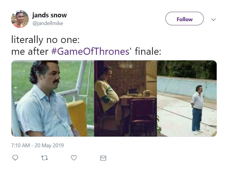 Game of Thrones finale recap: The best memes from season 8, episode 6 -  PopBuzz