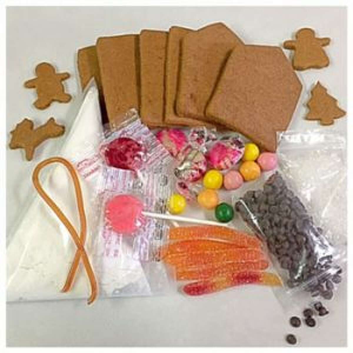 Izzi B’s Allergen Free Bakery in Norwalk offers gingerbread house kits and all the fixings.