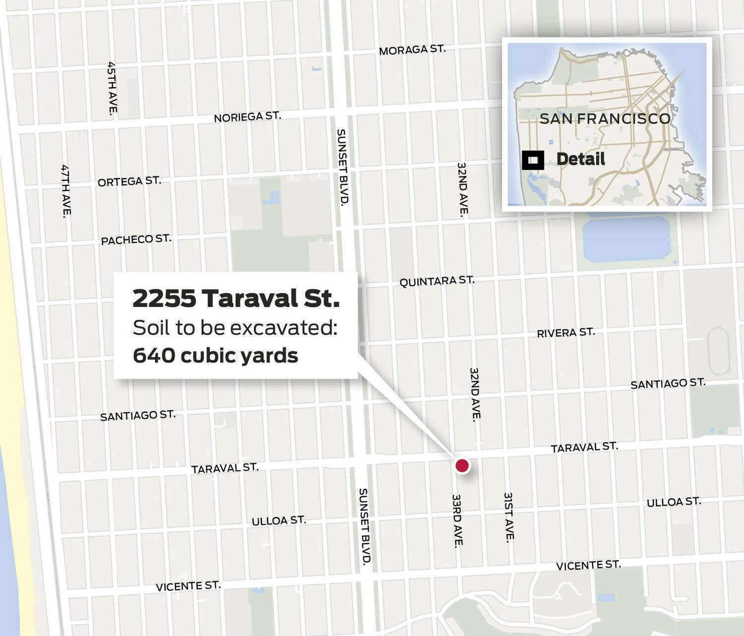 Map of 2255 Taraval Street