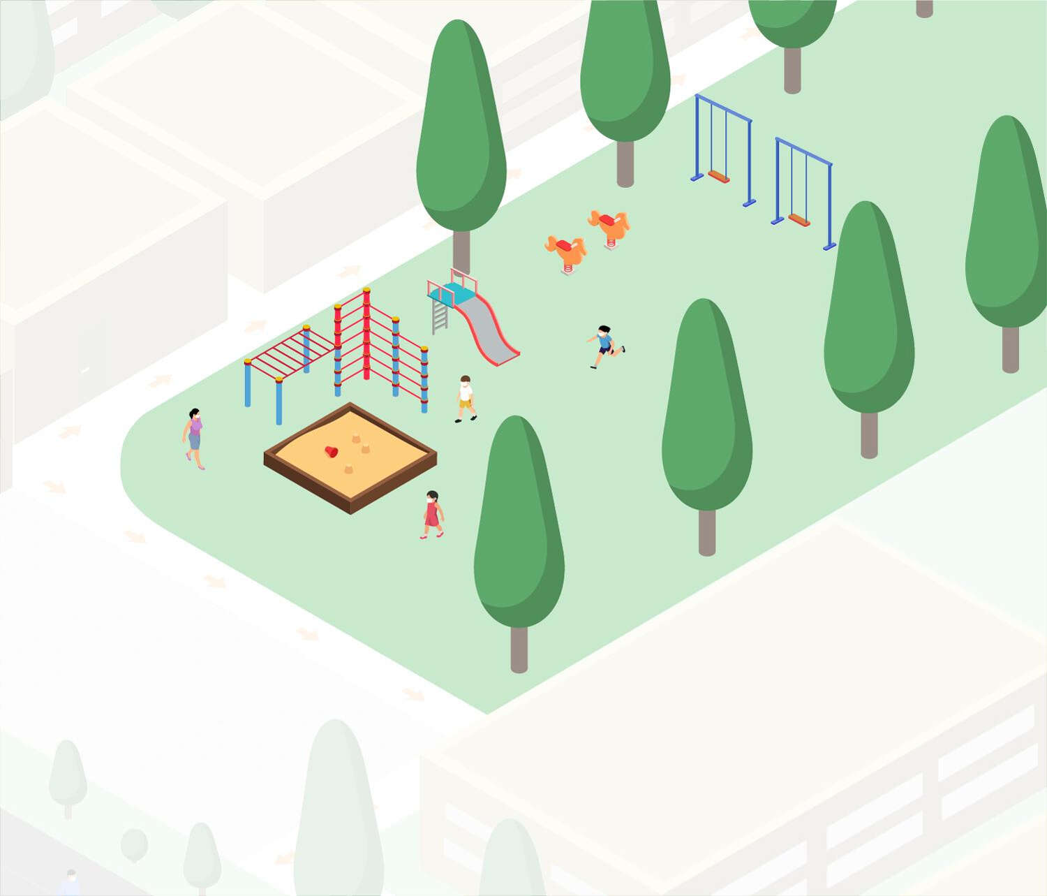 Drawing of playground.