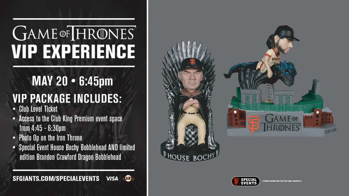 The Giants say two ticket packages for Game of Thrones fans sold out well in advance of Monday night's game.