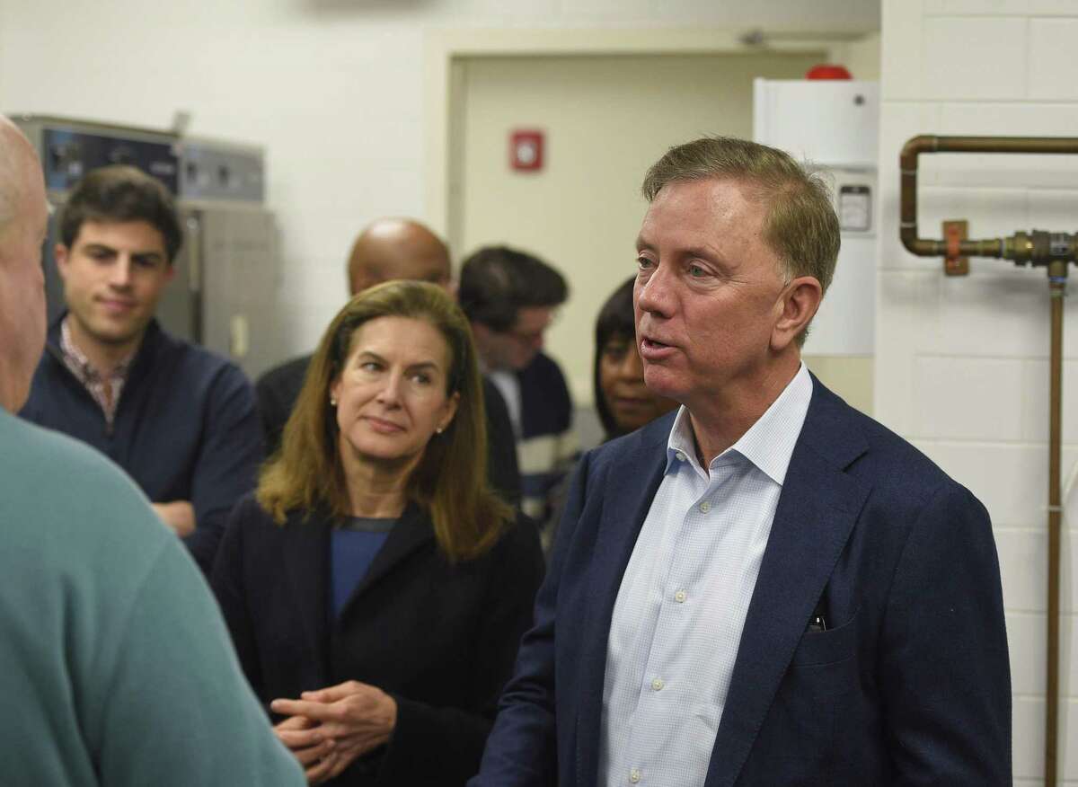 Gov. Ned Lamont and Lt. Gov. Susan Bysiewicz