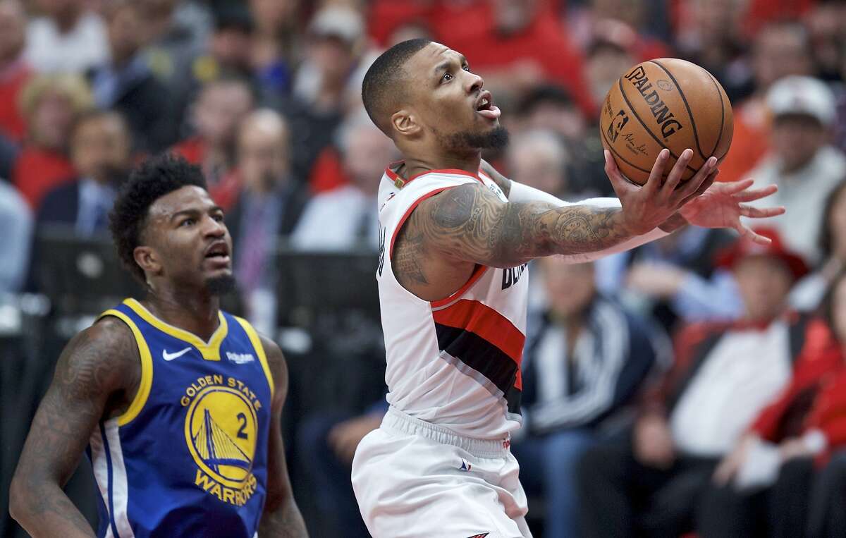 Warriors, Blazers set torrid early pace in Game 4 of West finals