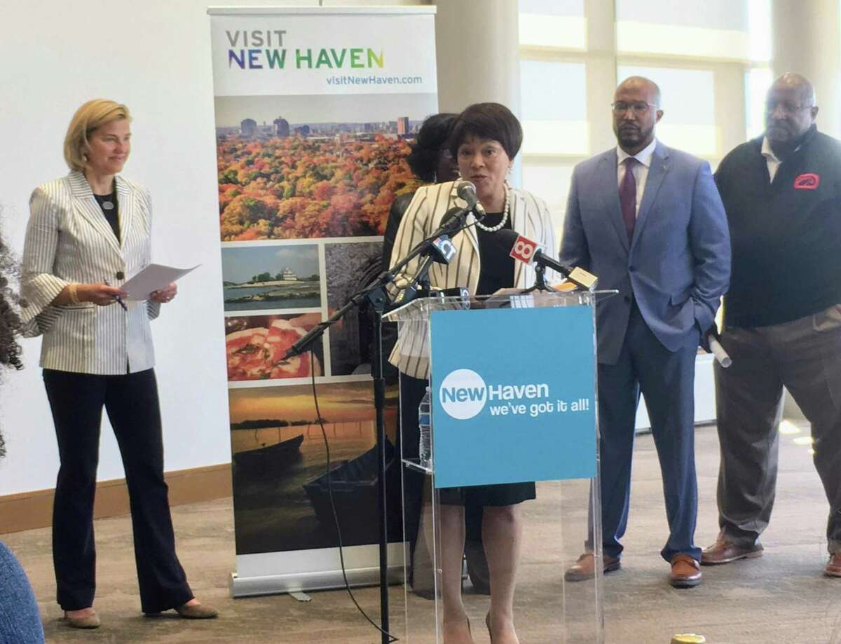 Mayor Toni N. Harp at the summer events presentation at Canal Dock Boathouse Tuesday.