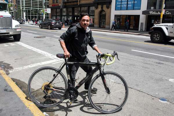 postmates bike courier