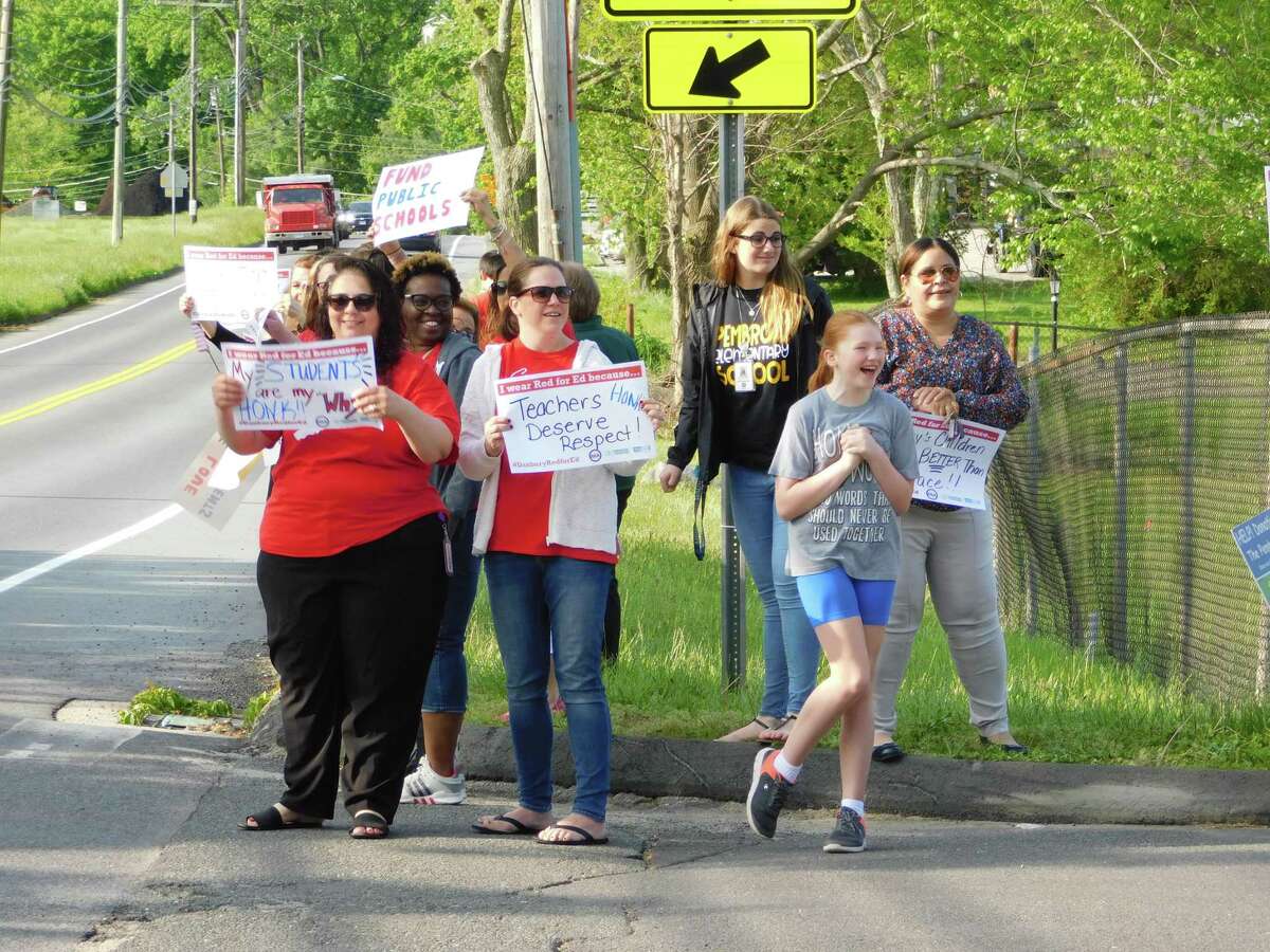 Danbury teachers protest lack of school funding