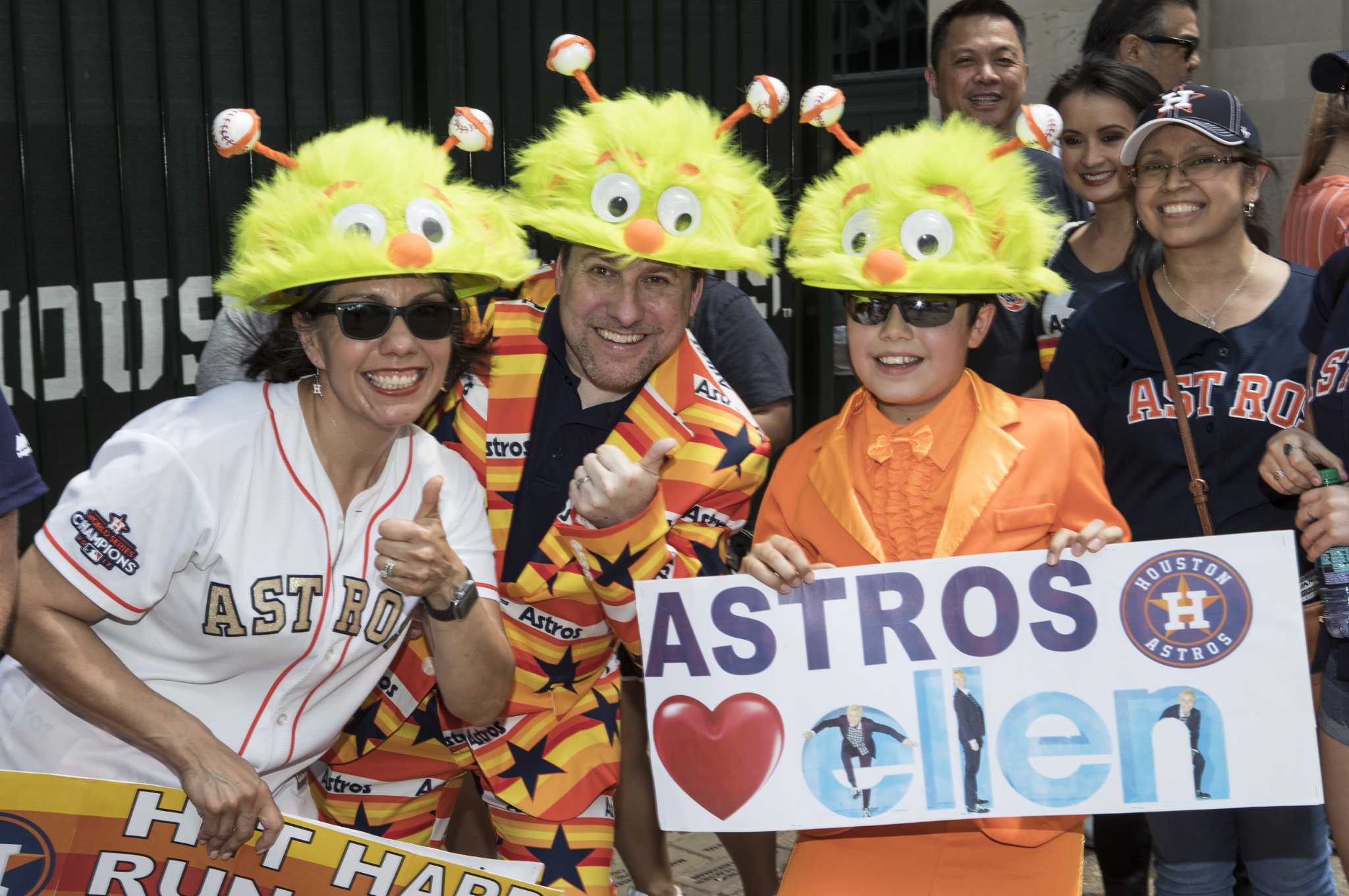 Ellen DeGeneres Gives Away Tickets, Rallies Astros Fans at The