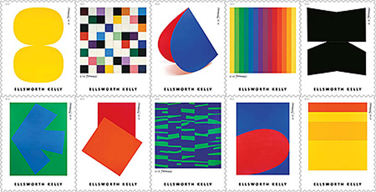 The artwork of Ellsworth Kelly, who lived and worked in Columbia County, are featured on new Forever stamps.