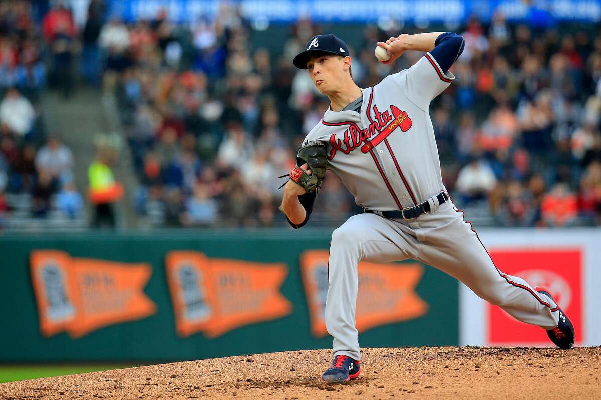 Max Fried of the Atlanta Braves pitches during the first inning News  Photo - Getty Images