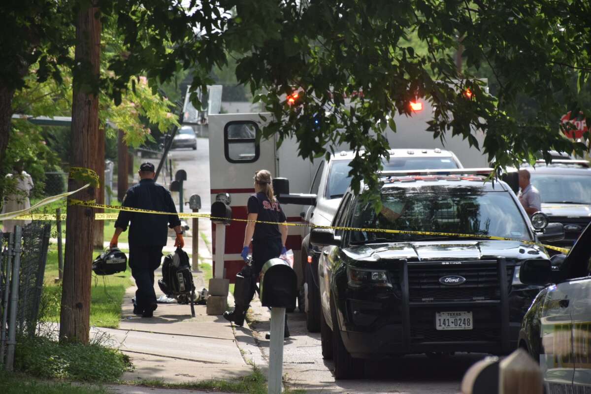 One man was killed and another arrested in a shooting Thursday, May 23, 2019, in the 400 block of Dorie in San Antonio.