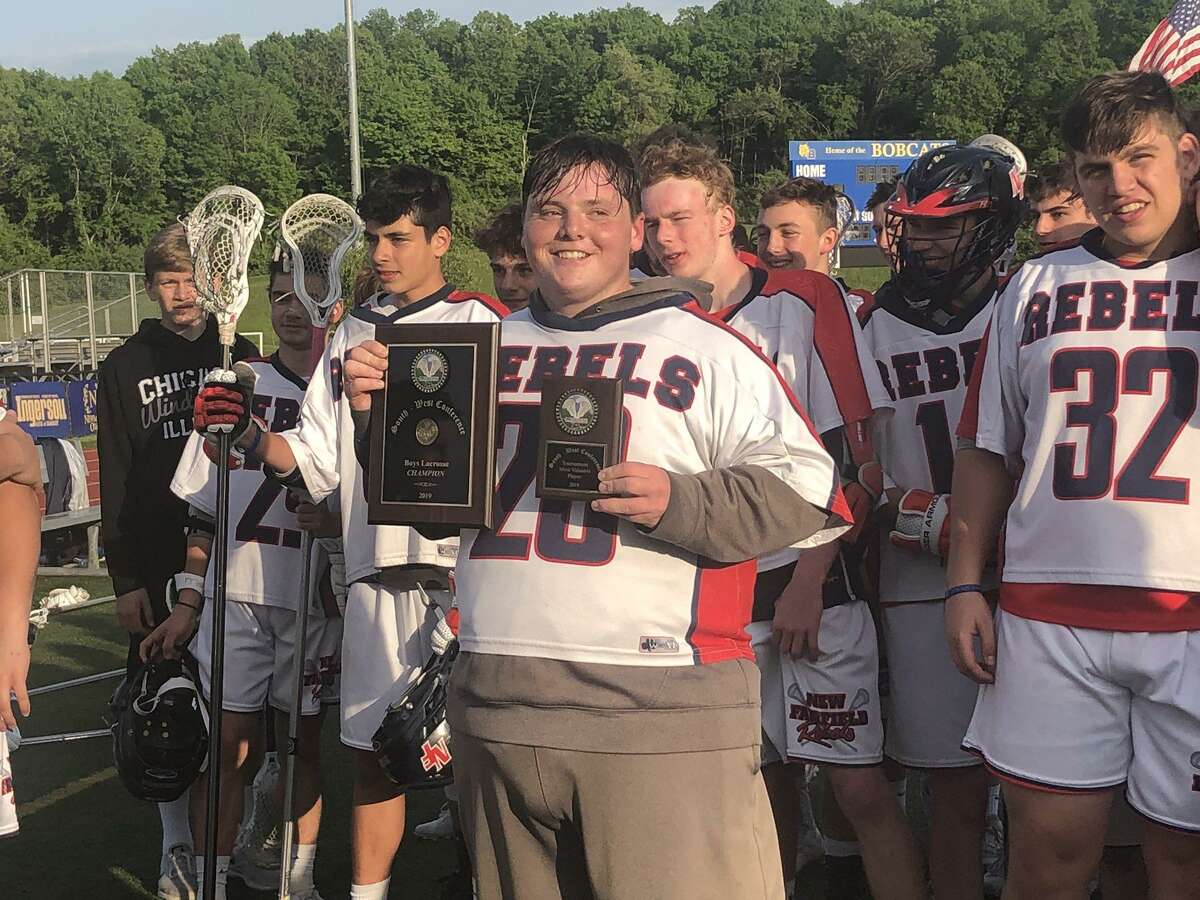 The New Fairfield boys lacrosse team won its third straight SWC title Thursday behind a 14-2 win over Weston.