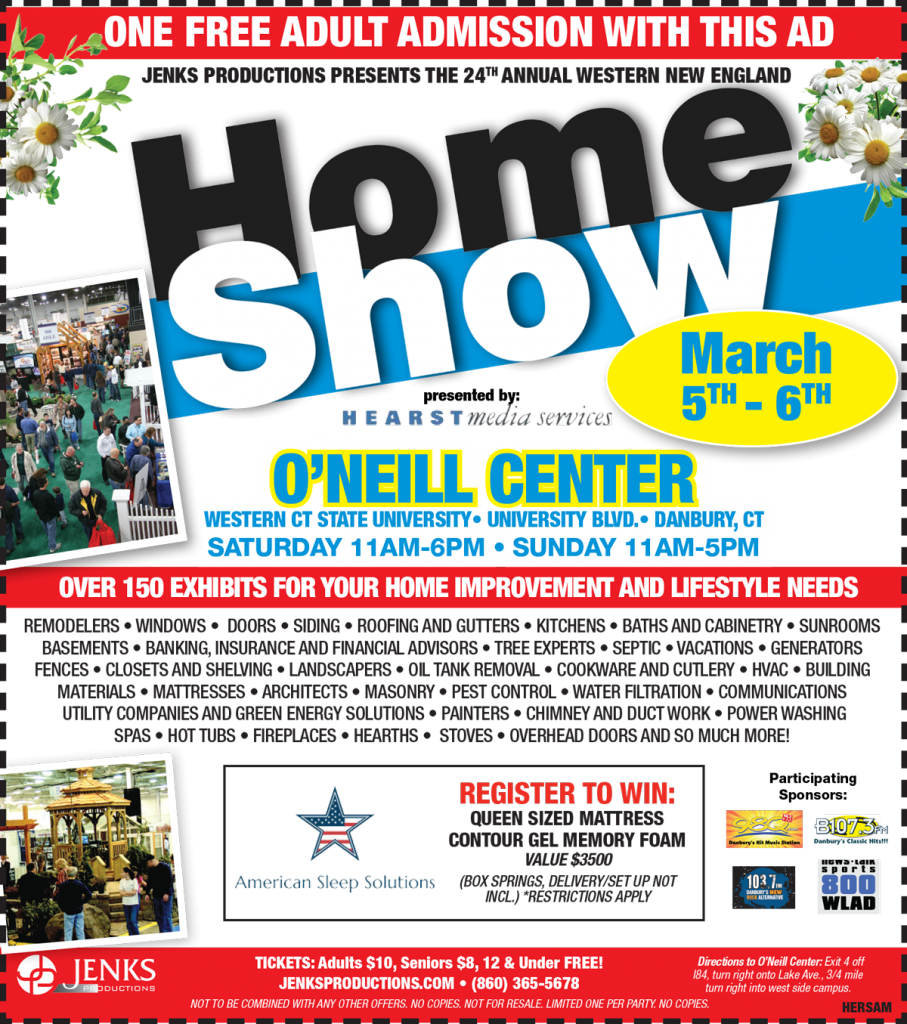 Get a free ticket to Western New England Home Show