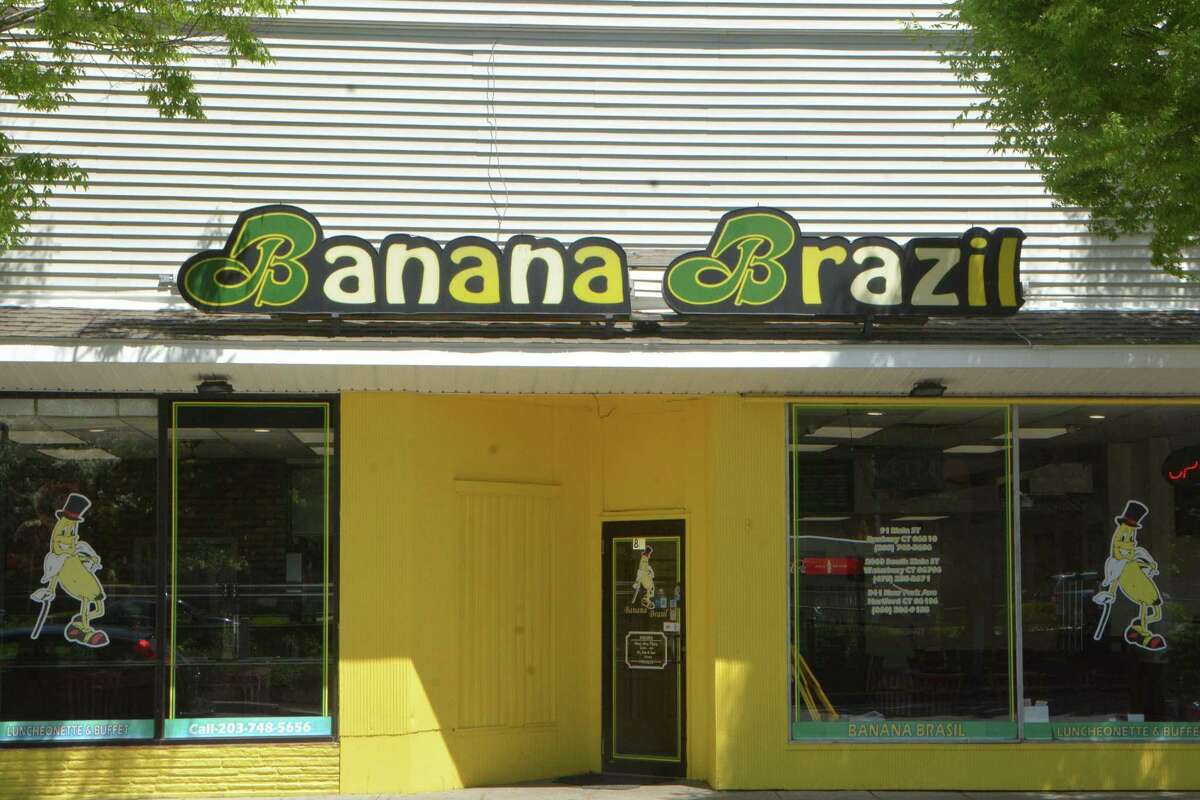 Jane Stern Lining up for the meats at Banana Brazil in Danbury