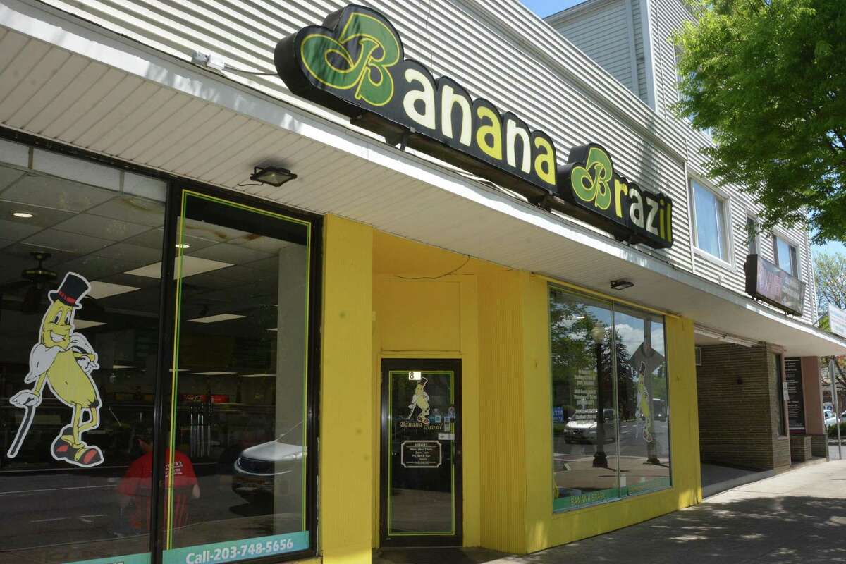 Jane Stern Lining up for the meats at Banana Brazil in Danbury