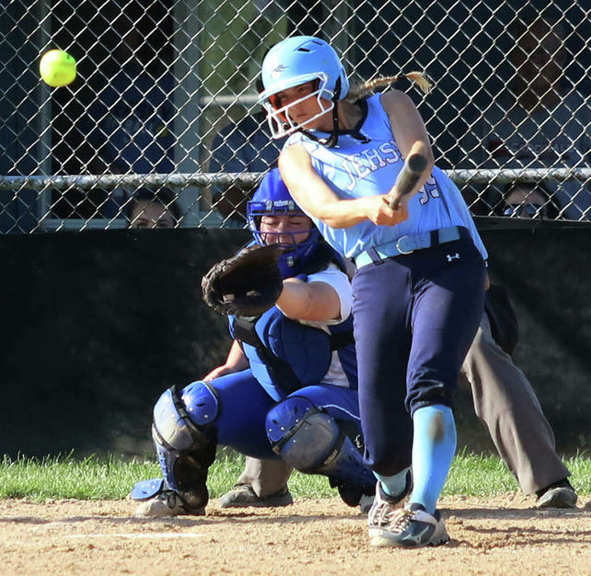 PREP SOFTBALL: Gloria plays after Claire pitches Jersey to first ...