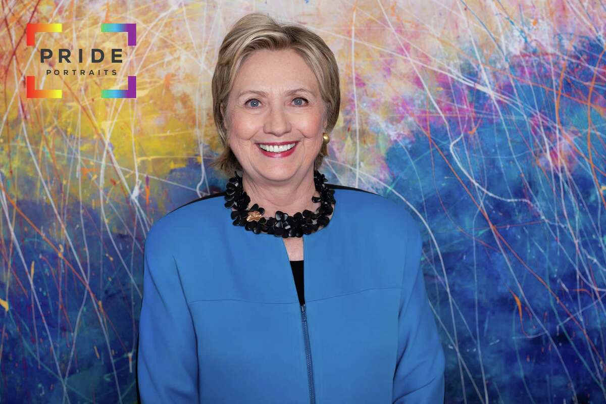 Hillary Clinton poses for Pride Portraits in Houston.