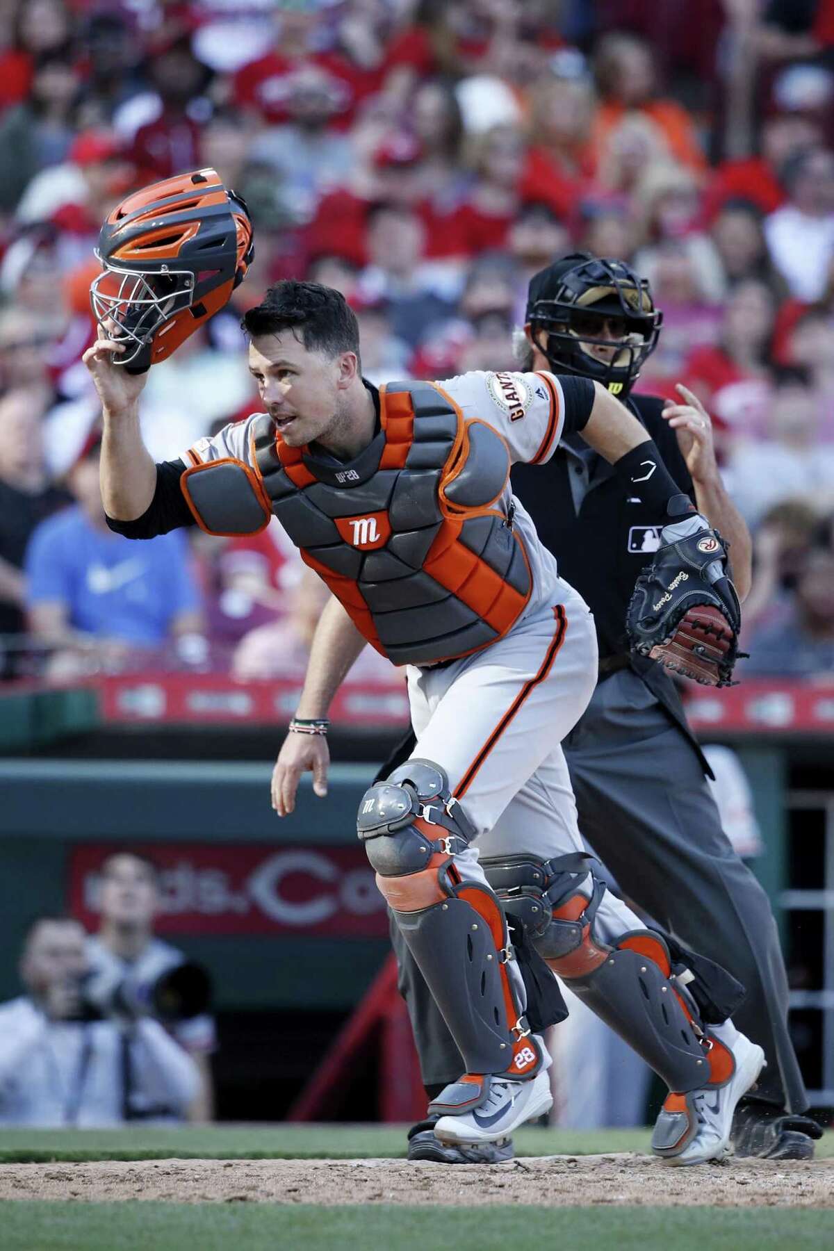 San Francisco Giants - 2016 Game-Used Jersey - Buster Posey - Turn